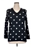 Tommy Hilfiger 100% Cotton Polka Dots Black Pullover Sweater Size XL - photo 1