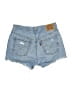 Levi's 100% Cotton Blue Denim Shorts Size 28 waist - photo 2