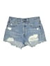 Levi's 100% Cotton Blue Denim Shorts Size 27 waist - photo 1