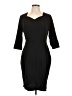 Miusol Solid Black Cocktail Dress Size XL - photo 1