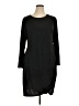 Apt. 9 Solid Black Casual Dress Size 1X - photo 1