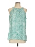 Violet & Claire 100% Polyester Teal Sleeveless Blouse Size L - photo 1