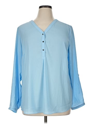 JM Collection Long Sleeve Blouse (view 1)
