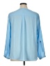 JM Collection 100% Polyester Blue Long Sleeve Blouse Size XL - photo 2