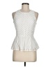 H&M 100% Polyester White Sleeveless Blouse Size 8 - photo 1