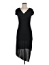 Daphne Solid Black Cocktail Dress Size M - photo 1