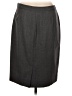 Garnet Hill 100% Wool Graphic Gray Wool Skirt Size 6 - photo 2