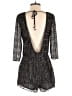 Raga 100% Polyester Tweed Black Romper Size S - photo 2