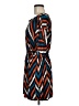 Trac Chevron-herringbone Orange Casual Dress Size M - photo 5
