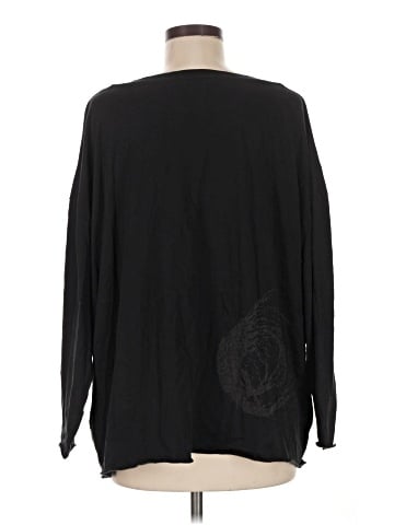 Planet By Lauren G 3/4 Sleeve T-Shirt (view 2)