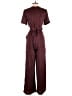 JOA 100% Polyester Stripes Burgundy Jumpsuit Size S - photo 2