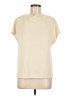 Vince. Ivory Short Sleeve Turtleneck Size M - photo 1