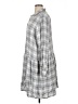 Grayson 100% Lyocell Plaid Gray Casual Dress Size XL (5) - photo 5