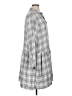 Grayson 100% Lyocell Plaid Gray Casual Dress Size XL (5) - photo 4
