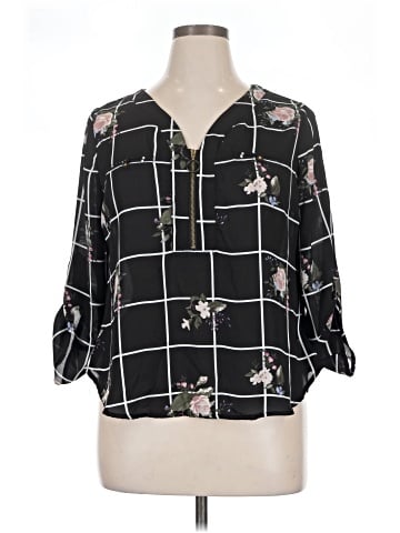 J for Justify 3/4 Sleeve Blouse (view 1)