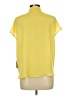 Worthington 100% Polyester Yellow Short Sleeve Blouse Size L - photo 2