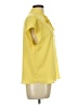 Worthington 100% Polyester Yellow Short Sleeve Blouse Size L - photo 4