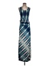 Veronica M. Tie-dye Blue Casual Dress Size S - photo 1