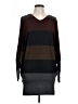 Go Couture Color Block Brown Poncho Size L - photo 1
