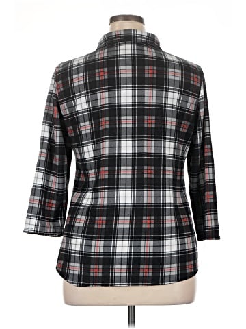 Eden & Olivia 3/4 Sleeve Button-Down Shirt (view 2)
