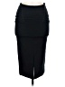 Stefanel Solid Black Formal Skirt Size 6 - photo 1