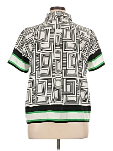 Karl Lagerfeld Paris Short Sleeve Blouse (view 2)