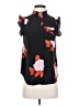 Who What Wear 100% Polyester Floral Black Sleeveless Blouse Size XS - photo 1