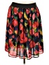 NY Collection 100% Polyester Print Red Casual Skirt Size L - photo 1