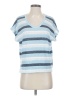 Francesca's Blue Short Sleeve Top Size S - photo 1