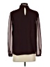 1.State 100% Polyester Burgundy Long Sleeve Blouse Size S - photo 2