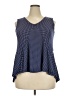 Agnes & Dora Blue Sleeveless Blouse Size 2X - photo 1