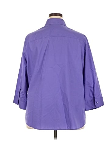 Foxcroft 3/4 Sleeve Button-Down Shirt (view 2)