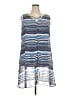 New Directions 100% Polyester Stripes Blue Casual Dress Size 2X - photo 1