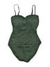 La Blanca Chevron-herringbone Green One Piece Swimsuit Size M (estimated) - photo 1