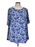 Chico's Paisley Blue 3/4 Sleeve T-Shirt Size Lg (2) - photo 1