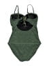 La Blanca Chevron-herringbone Green One Piece Swimsuit Size M (estimated) - photo 2