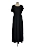 Armani Exchange 100% Polyester Solid Black Casual Dress Size L - photo 1
