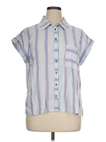 Style&Co Short Sleeve Button-Down Shirt (view 1)