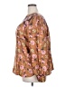 Ann Taylor LOFT 100% Polyester Brown Long Sleeve Blouse Size XXL - photo 5