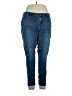 Jennifer Lopez Solid Blue Jeans Size 16 - photo 1