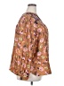 Ann Taylor LOFT 100% Polyester Brown Long Sleeve Blouse Size XXL - photo 4