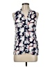 Carole Little 100% Rayon Blue Sleeveless Blouse Size M - photo 1
