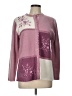 DressBarn Floral Pink Purple Pullover Sweater Size L (estimated) - photo 1