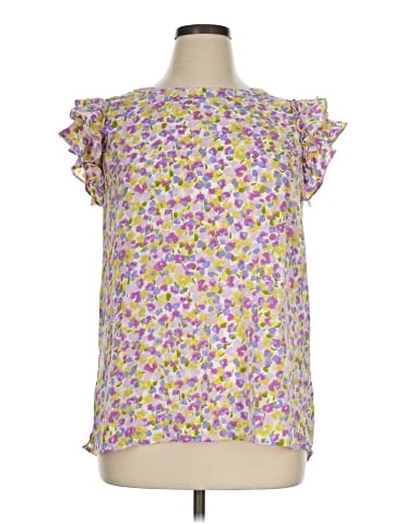 Cotton Bleu Short Sleeve Blouse (view 1)