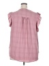 Fred David 100% Polyester Pink Short Sleeve Blouse Size 2X - photo 2