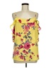 Skies Are Blue 100% Polyester Yellow Sleeveless Blouse Size M - photo 1