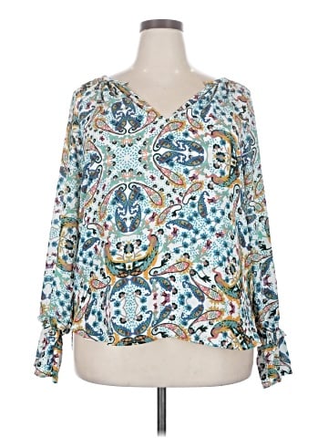 Belle + Sky Long Sleeve Blouse (view 1)