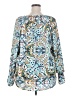 Belle + Sky 100% Polyester Teal Long Sleeve Blouse Size XXL - photo 2