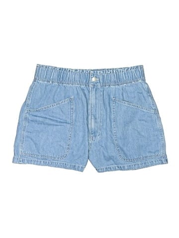 Madewell Denim Pull-On Paperbag Utility Shorts in Arcwood Wash (view 1)