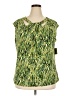 Kasper Green Sleeveless T-Shirt Size 2X - photo 1
